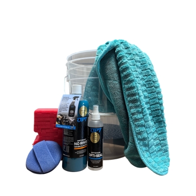 No RINSE, wiadro , big red sponge , checker zerda i opti seal